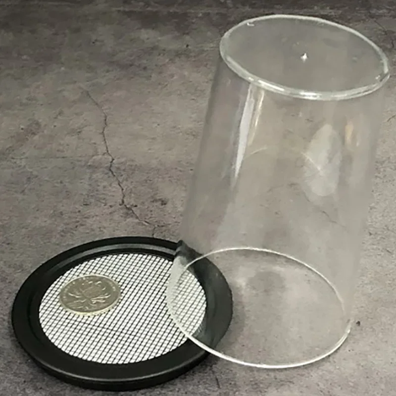 Miracle Coin Thru Glazen Cup Goocheltrucs Munt Verdwijnen Verschijnen In Cup Penetratie Magia Close-Up Illusies Gimmicks Mentalisme Rekwisieten