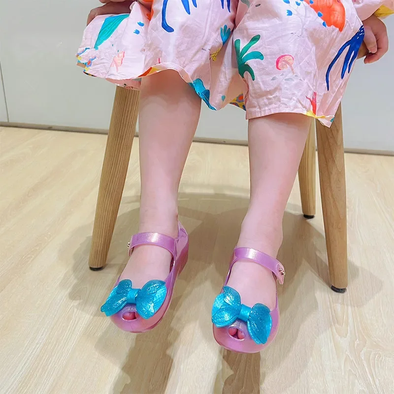 

New Spring Summer Children's Sandals Cute Jelly Shoes Non-slip Waterproof Beach Shoes Princess Water Shoes Rainboots