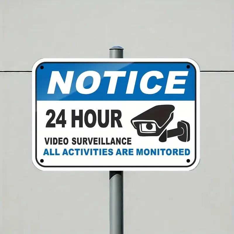 2D Flat Surface 12X8Inch Heavy-Duty Metal Aluminum Sign, Suitable for Home Offices and Commercial Spaces