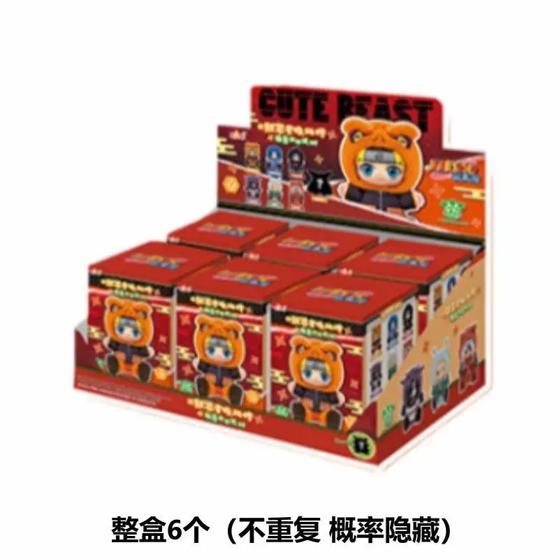 Echte, op voorraad zijnde TOPTOY EAKI Naruto Sit-in Party Konohagakure San'in Jiraiya Orochimaru Tsunade schattige knuffels, blind box speelgoed, cadeaus