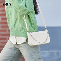 Semir Bag Women 2024 New Fashion Textured Crossbody Bag Simple Shoulder Bags