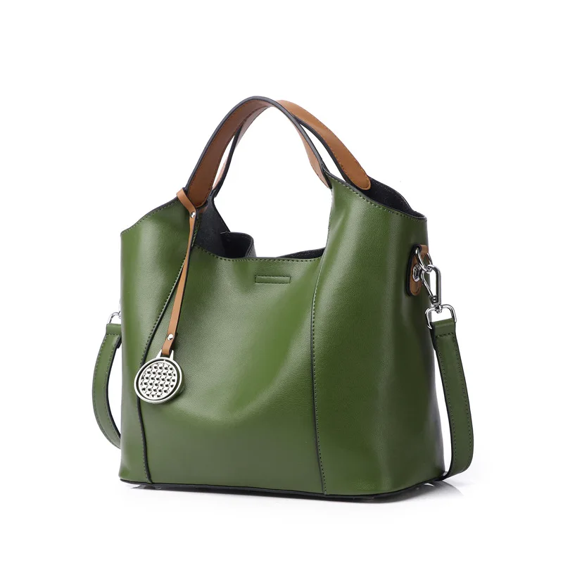 2025 Leather Women\'s Bag Fashion Cowhide Female Handbag Women\'s Single Shoulder Crossbody Bag
