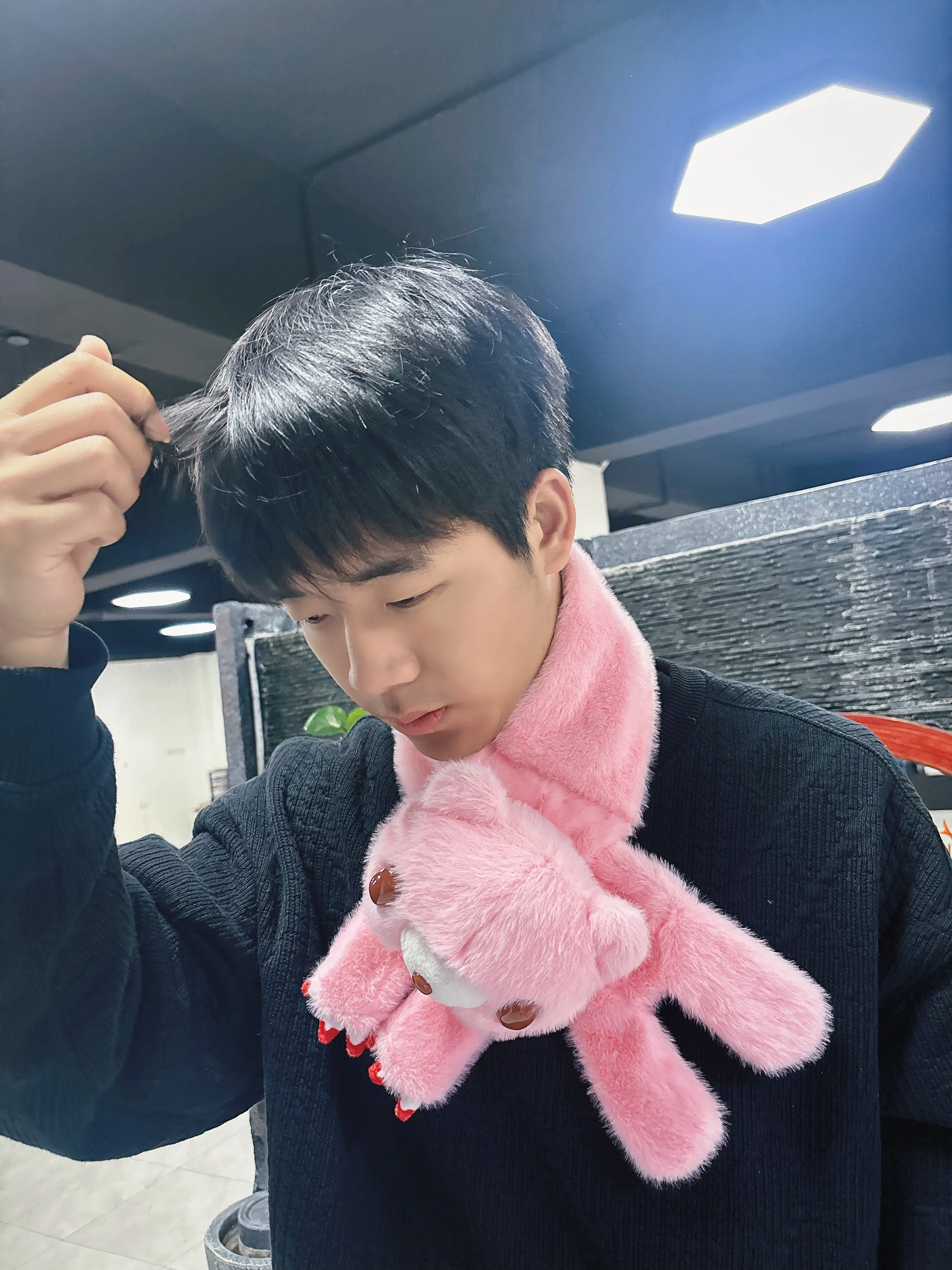 Écharpe en peluche ours sombre, Design ours sanglant mignon, cache-cou en fourrure douce, accessoire de mode pour hommes et femmes, Options multicolores