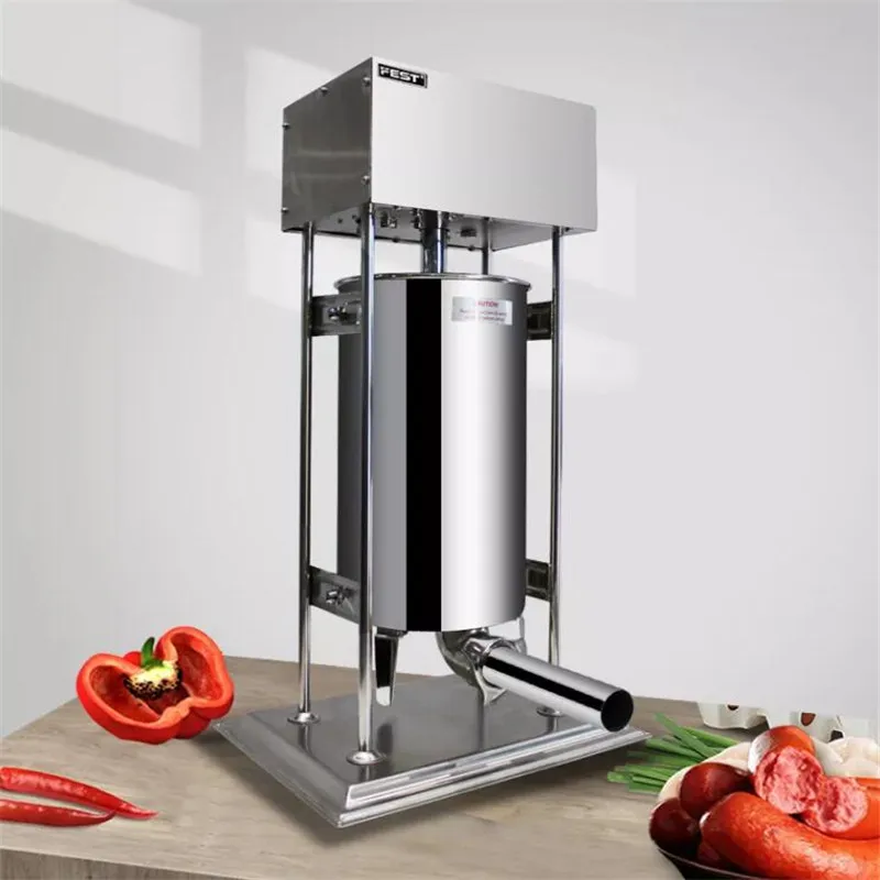 Large Capacity Industrial 25L Electric Vertical Sausage Filling Machine Automatic Sausage Stuffer Maker Enema Machine