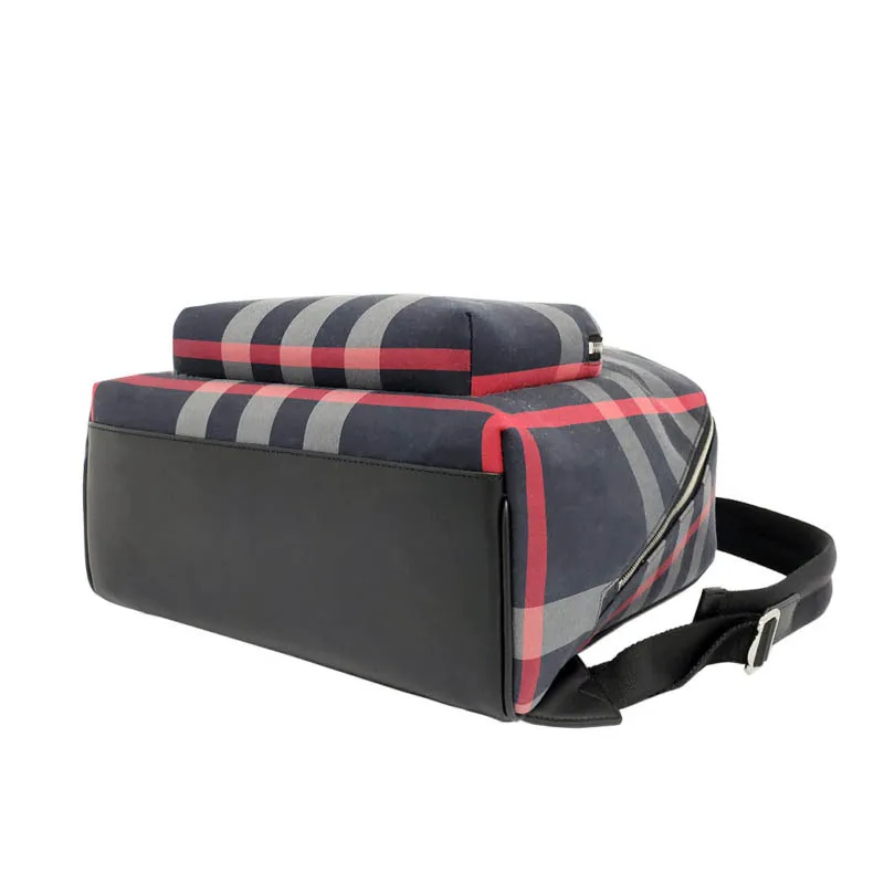 BURBERRY Jeff Check Backpack in Navy/Grey 80840571