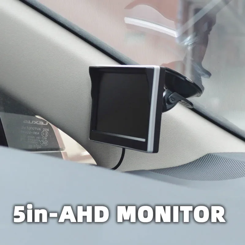 AHD/CVBS 5 INCH Screen IPS Car Monitor LCD Display for Vehicle 1080P/720P Backup Reverse Camera CCTV Home Security Surveillance