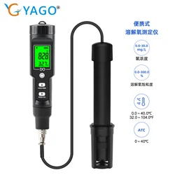 Digital Dissolved Oxygen Meter D09100 Professional Dissolved Oxygen Analyzer Oxygen Concentration Tester 0,0-40.0 mg/L