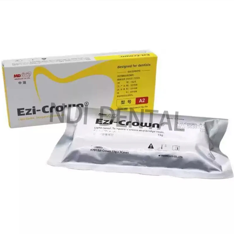 

1Box Dental Temporary Crown A1 A2 A3 Material Dental Temporary Crown and Bridge Resin Light Cured Resin Material