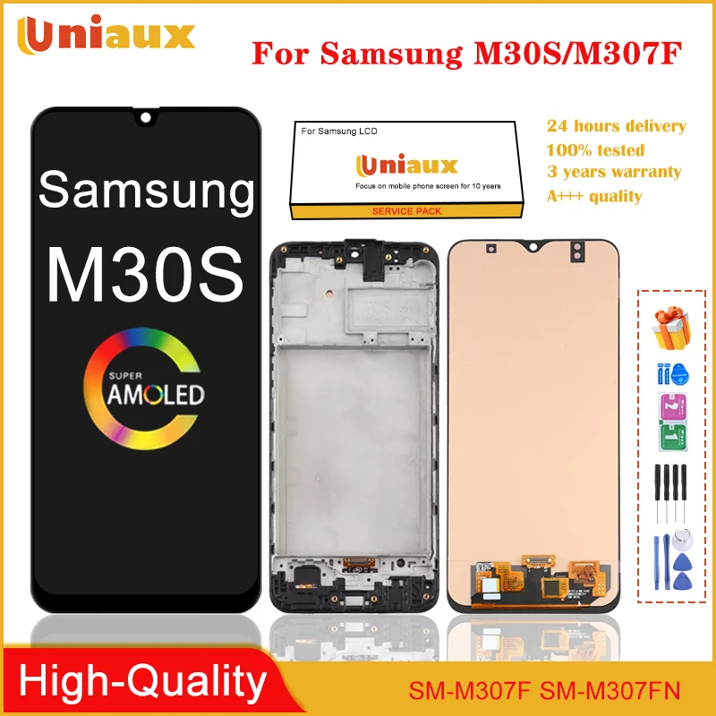 

AMOLED LCD For Samsung Galaxy M30S M307 SM-M307F Replacement LCD Display Touch Screen Digitizer Assembly 6.4''