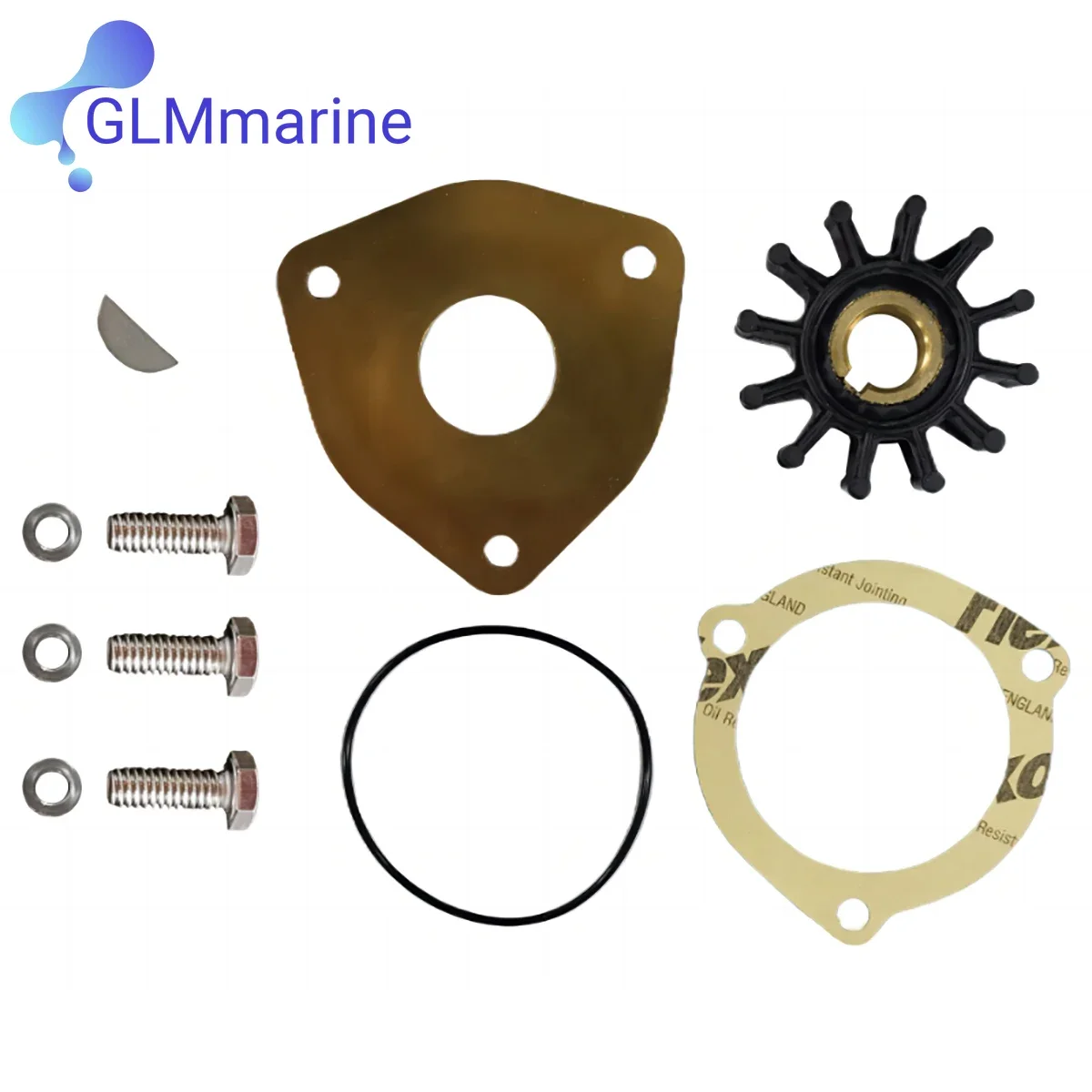 Flexible Impeller Repair Kit For Volvo Penta Drives 3.0L-8.2L 3854287 OMC Cobra Stern Drives 3.0L-5.8L (1994-95) 3854287