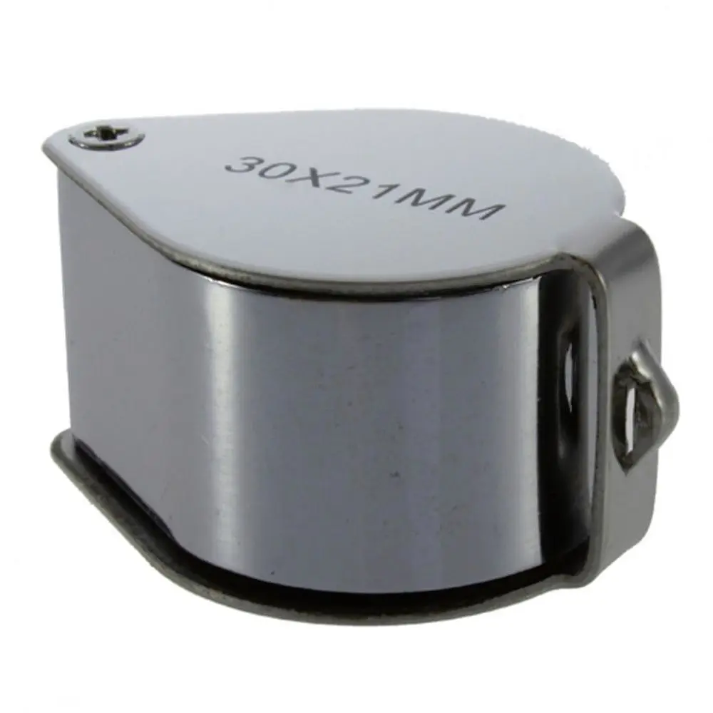 1PC 10/20/30X Folded Mini Jewelry Loupe Jeweler Eye Glass Magnifier Optical Glass Magnifying