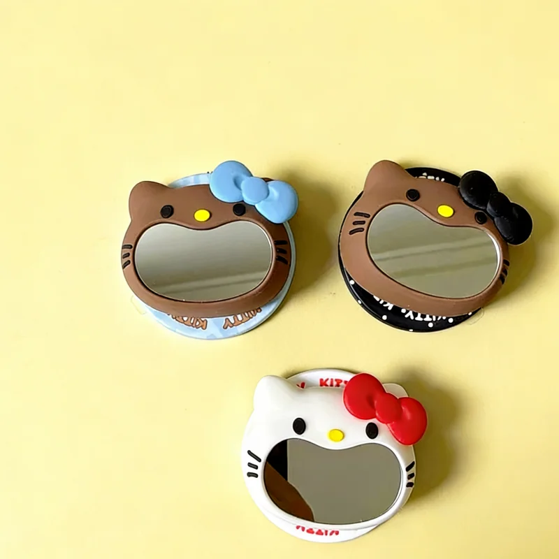 Cute Three-dimensional Big Mouth Hello Kitty Mirror Magnetic Suction Bracket Is Suitable for MagSafe MobilePhoneStrongAdsorption