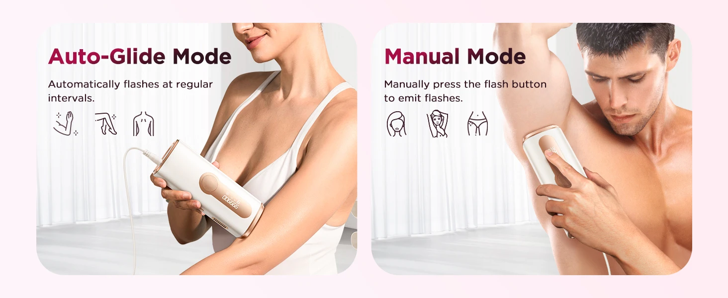 990.000 Flash-Laser-Epilierer, IPL-Haarentfernung für Männer und Frauen, Körper, Bikini, Gesichtsdauerhafte, schmerzfreie IPL-Haarentfernungsmaschine – Detail 3