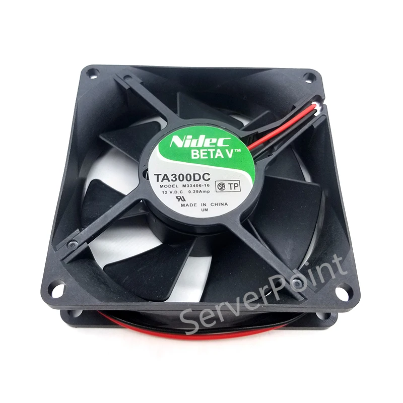 

NEW FOR TA300DC M33406-16 Server Cooler Fan DC 12V 0.29A 80x80x25mm 2-Wire