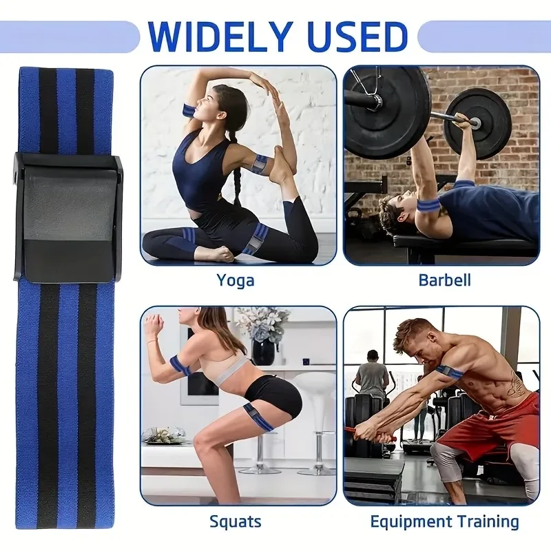 Quick-Release Elastic Blood Flow Restriction Bands for Arms, Legs & Glutes,Occlusion Resistance Bands for Home Gym Workouts