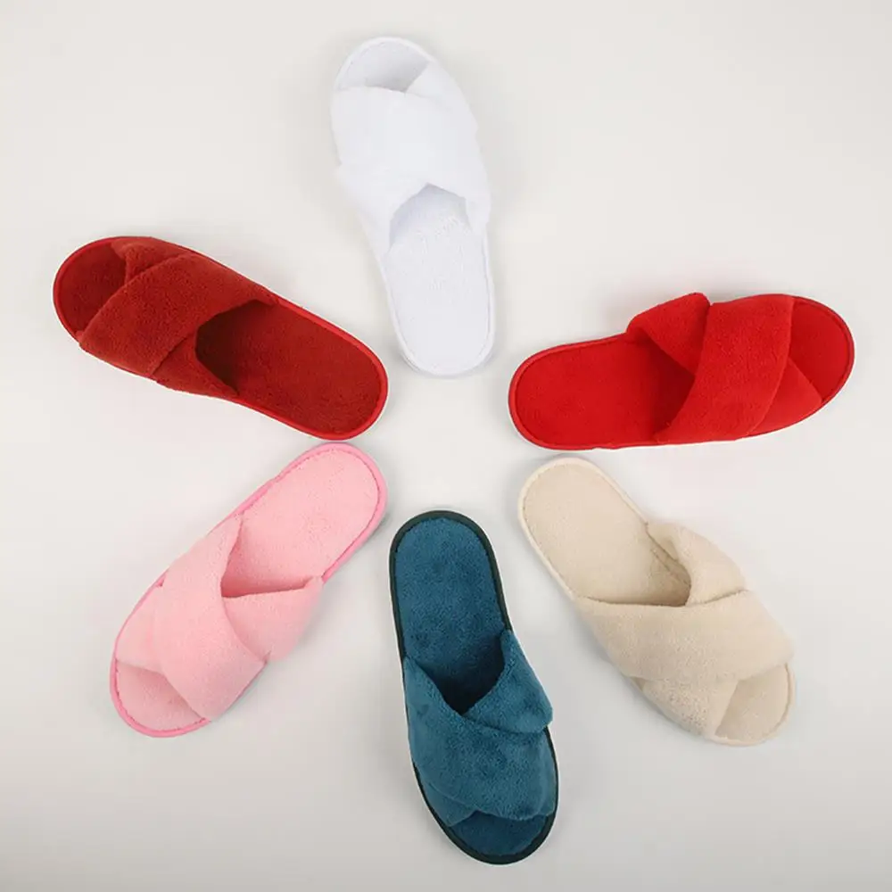 أحذية لوفر شباشب ضيوف مانعة للانزلاق شباشب فندقية مفيدة ملونة فليب فلوب أربعة مواسم عناصر منزلية ناعمة أحذية متينة