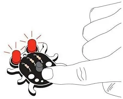 Weevil Eye DIY Электронный новичок учится паять Забавный набор подарок ручной работы (красный. Желтый. Зеленый белый синий черный фиолетовый)