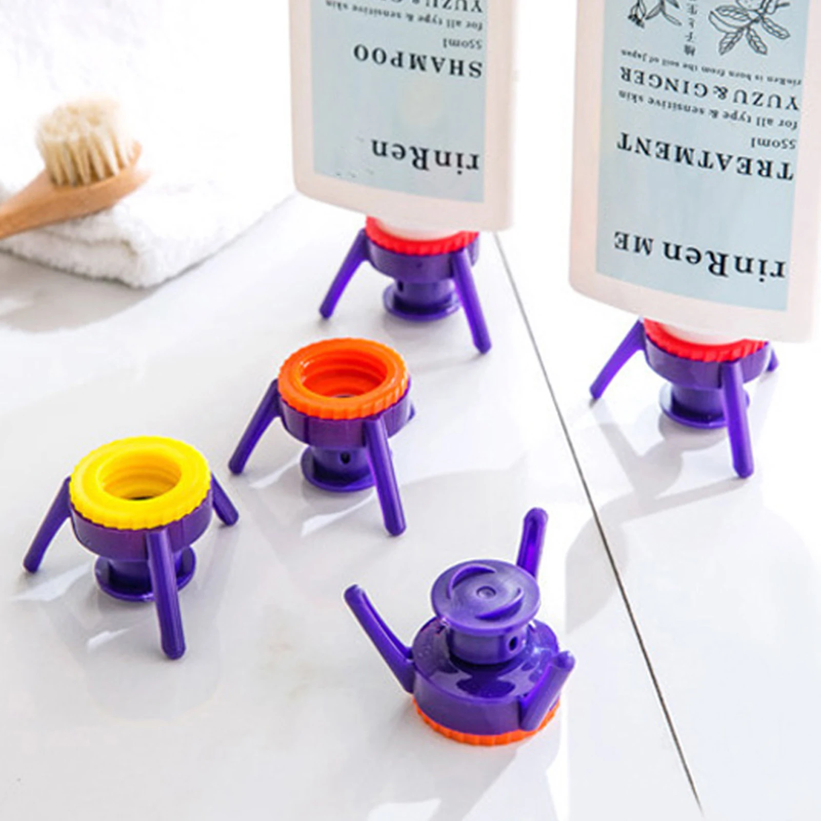 6pcs Drops Squeezing Inverted Stand Cap Leak-proof Squeeze Cap Closure Cap Bottle Cap Tripod Stand Upside Down Stand Cover