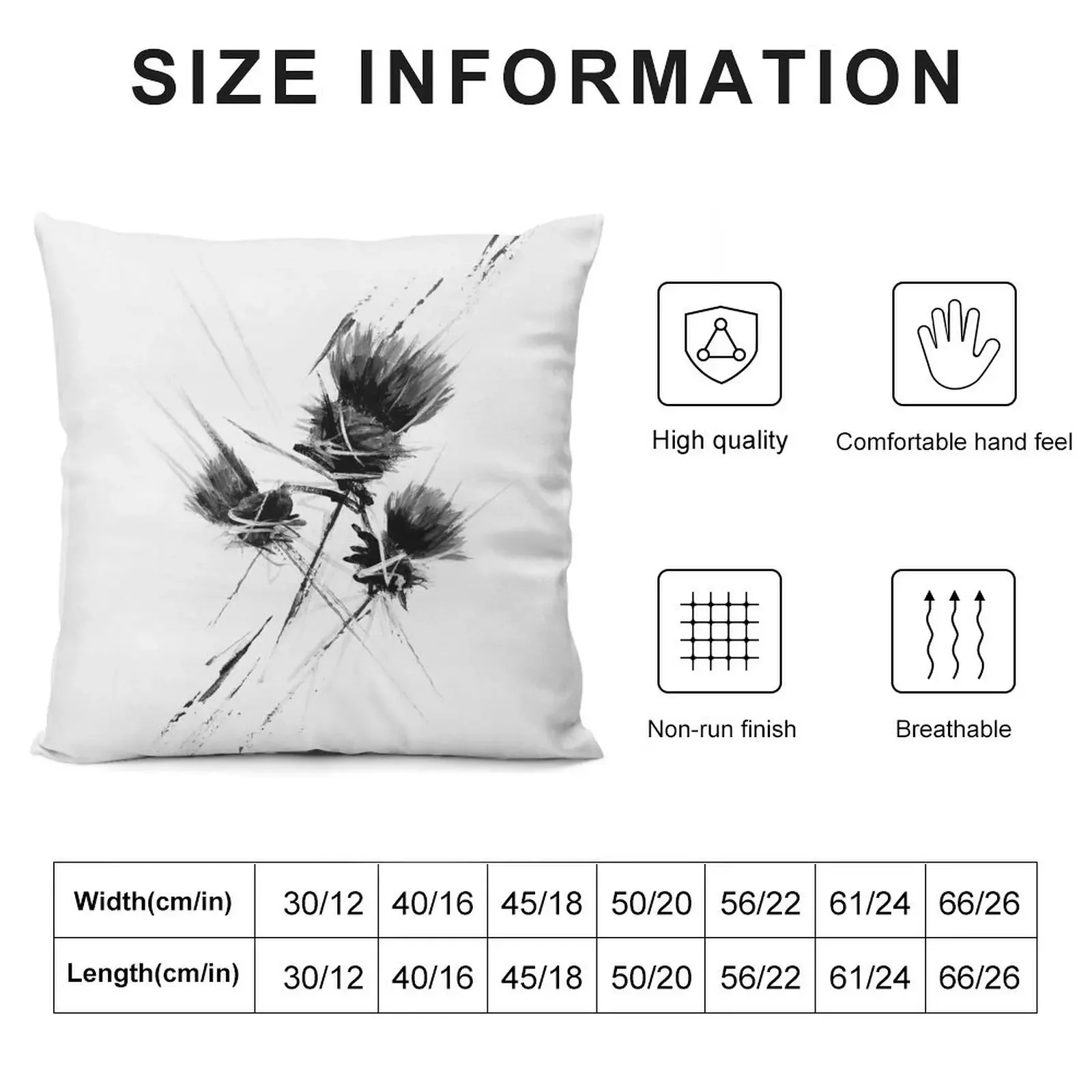 Scottish Thistle Contemporary style Throw Pillow Throw Pillow Rectangular Cushion Cover pillow