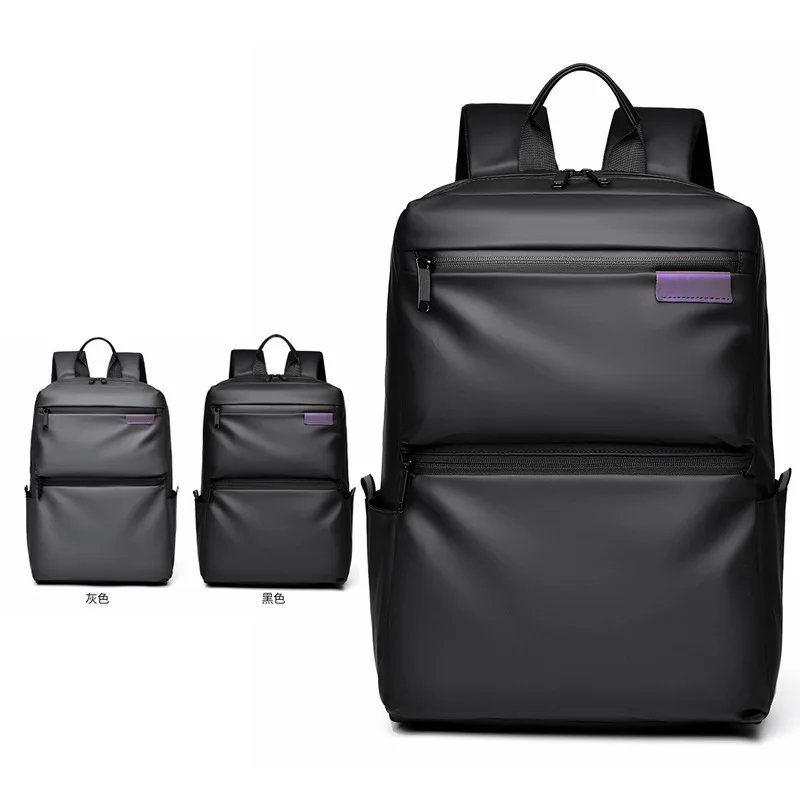 New Simple Business Backpack Leisure Travel Backpack College Student Bag Large Capacity Computer School Bag