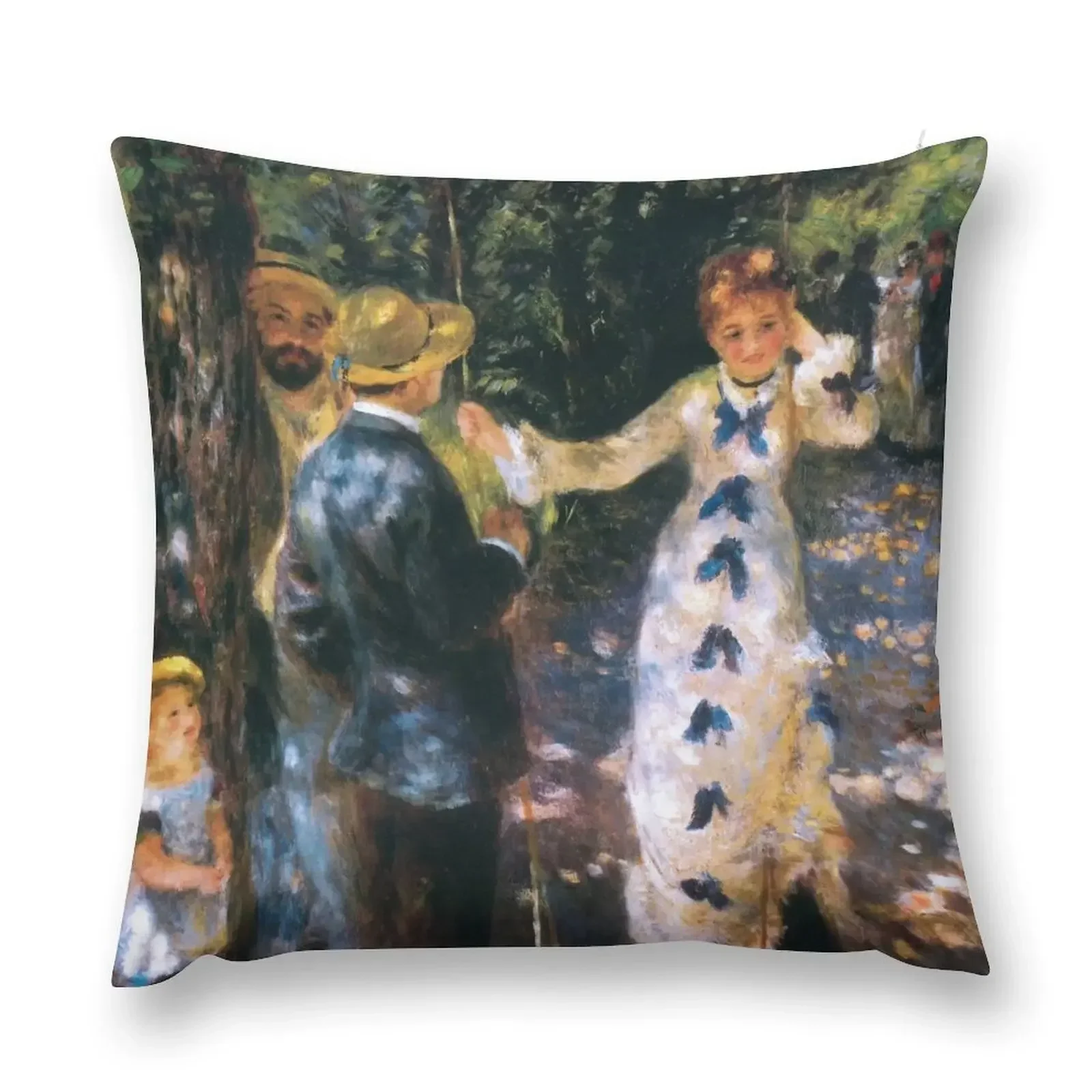 Pierre Auguste Renoir - The swing Throw Pillow Cushions For Decorative Sofa luxury decor Pillowcase Pillowcase Cushion pillow