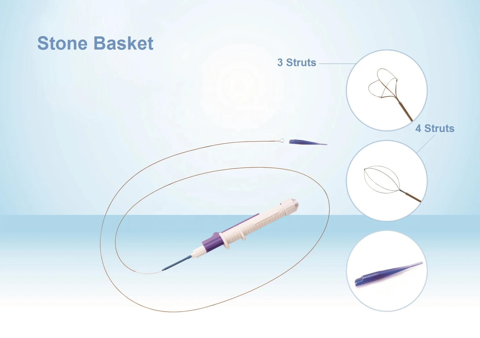 Chinese Endoscopic Ureteal Nitinol Stone Extractor Basket For Flexible Ureterorenscope And Cystoscope