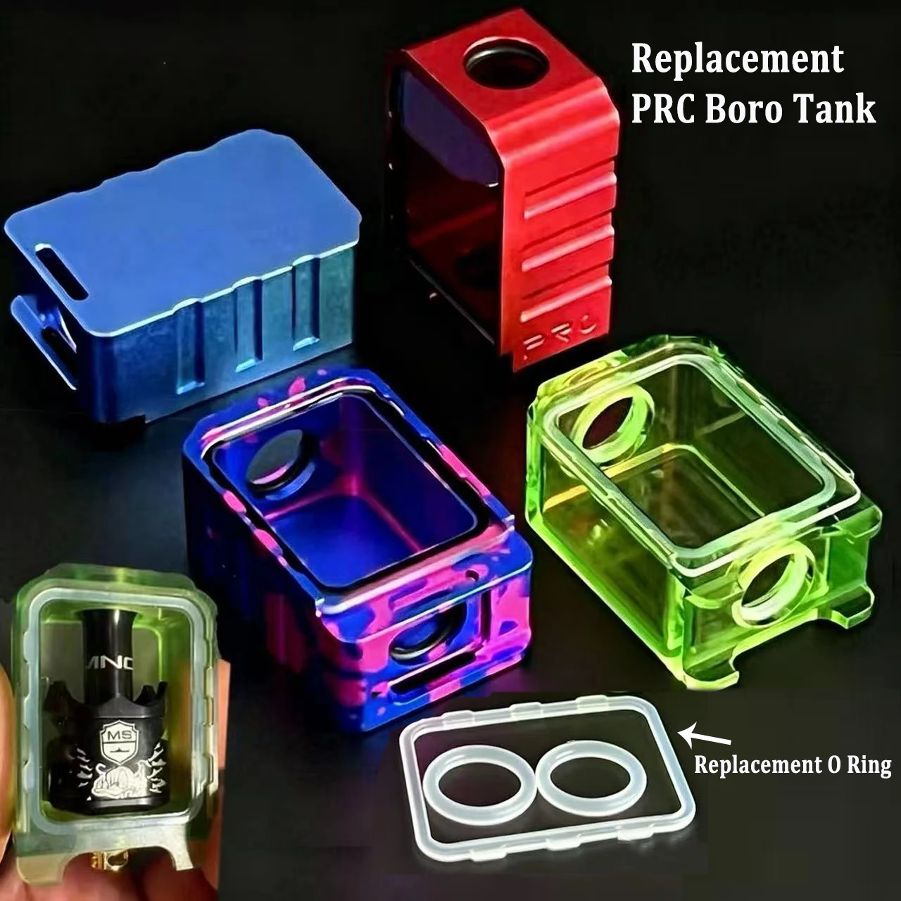 Zamienny tank PRC ProRo Boro do SXK BB Mod Billet Box Mod, AIO, KBRS, SVA, PRC Nox Mods Kits Vape Pen E-cigarette Atomizer RBA