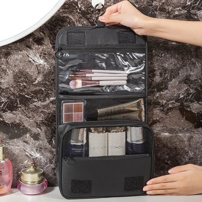 Travel Makeup Bag High Capacity Toiletries Storage Pouch Travel Make Up Organizer Waterproof Beauty Bag Bathroom Wash Bag