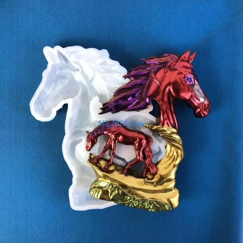 

G5GC Hollow Horse Sculptures Плесень легко обозначить силиконовые статуи для статуй формы, создавая плесень для энтузиастов DIY