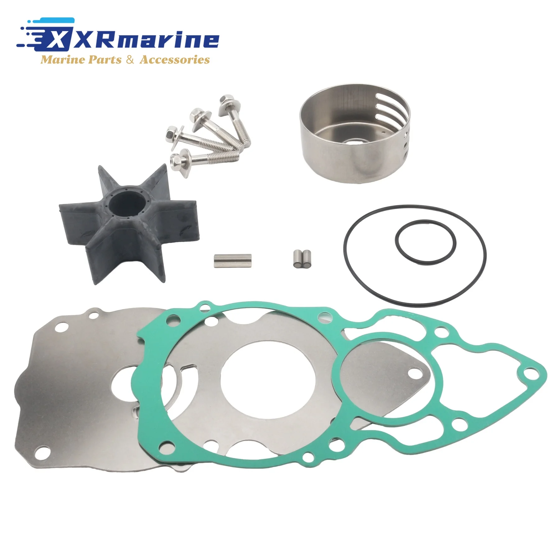 

6AW-W0078-00 Water Pump Impeller Repair Kit Fits for Yamaha 4-Stroke 300HP 350HP Outboard Motors Sierra 18-3477