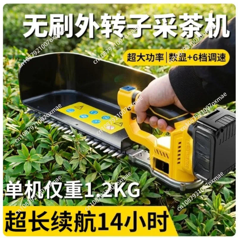 24V Brushless Electric Tea Harvester Rechargeable Handheld Tea Picking Machine