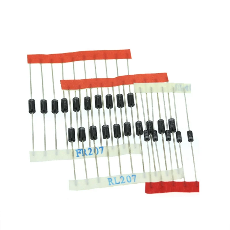 ABLU-200PCS 정류 다이오드 샘플 팩 14종 1N5404 RL207 FR207 FR107 UF4007 모음