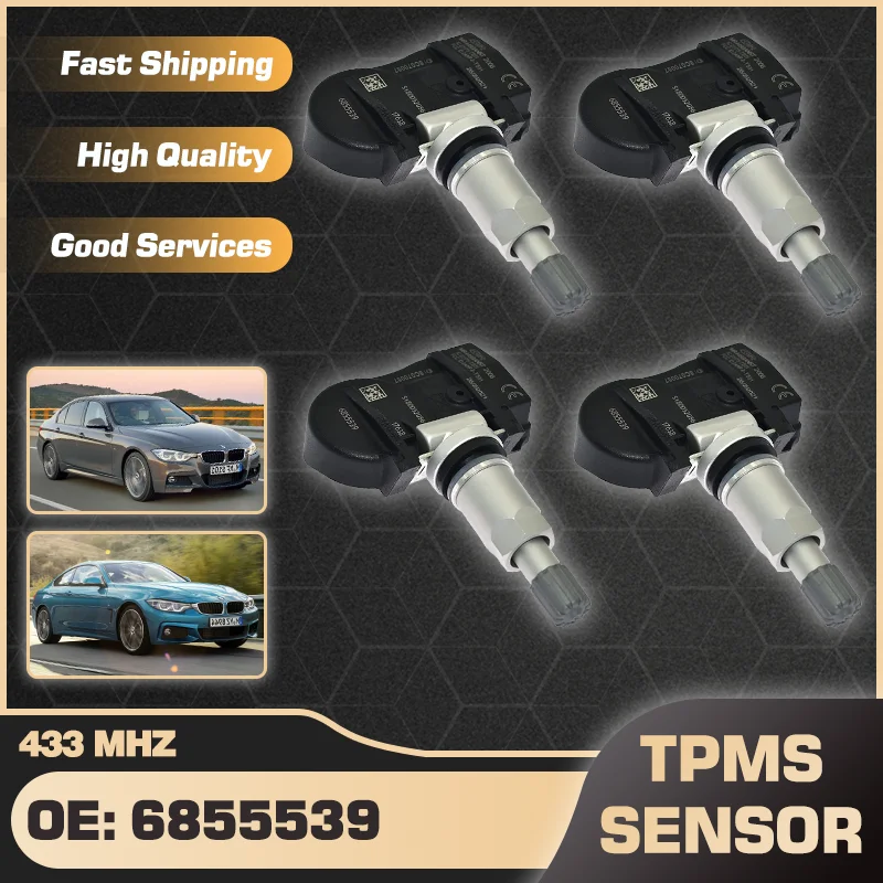 

6855539 TPMS Tire Pressure Sensor For BMW 3 Series F30 F31 F34 F35 2014-2019 BMW 4 Series F32 F33 F36 2014-2020 6881890 433 MHz