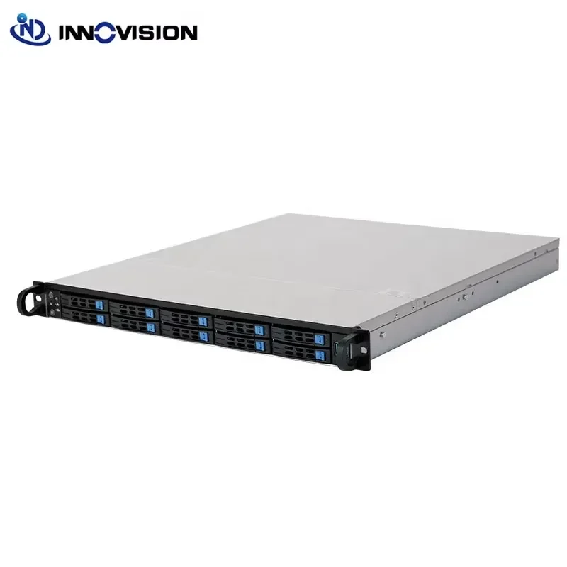 BOLRZO Professional Server Chassis Factory Hot-Swap 1U 10-Slot Server Chassis Mini SAS Hot-Swap Backplane for Data Storage