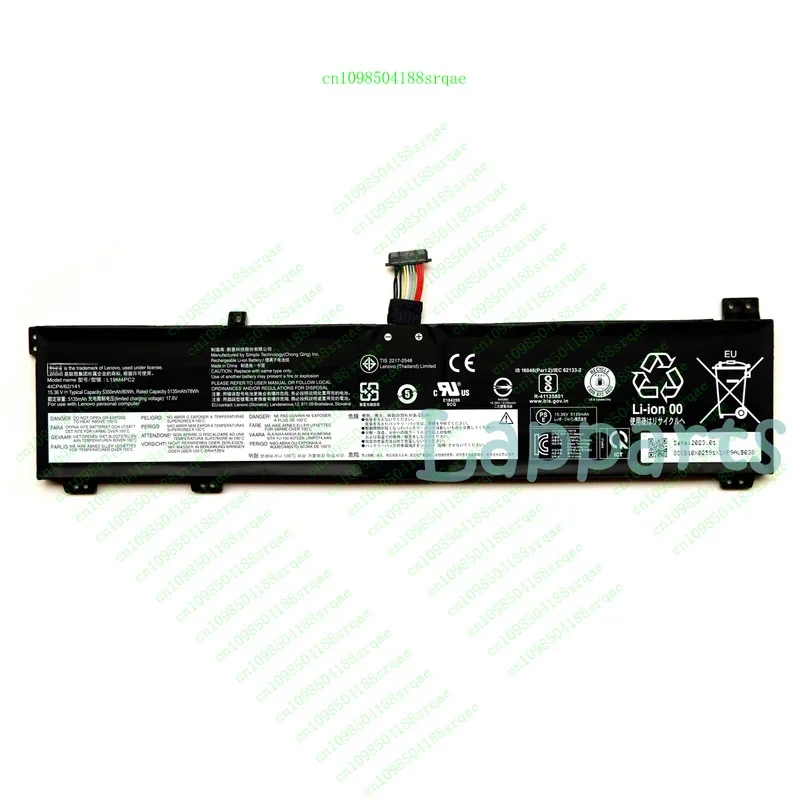 

New Genuine L19C4PC2 L19M4PC2 Battery for Lenovo Legion 5 7 15IMH05H 15ARH05 5i"% Test"