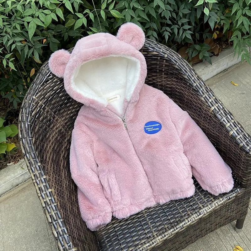 kids'-thermal-fleece-lined-winter-coat-2025-new-plus-size-kids-sweater-thickened-cotton-jacket-with-plush-rabbit-design