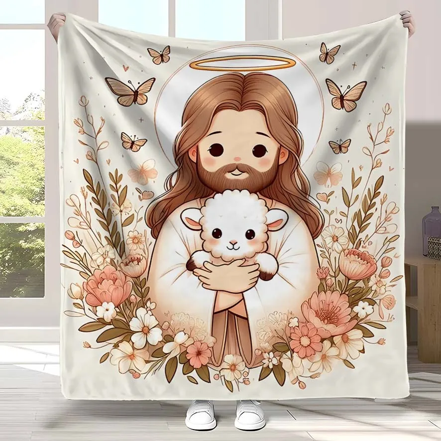 Newest Pink Dandelion Ballerina Silhouette Flannel Throw Blanket, Elegant Ballet Girl Blanket for Bedroom Sofa Decor