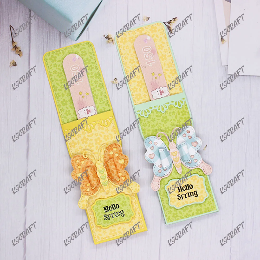 KSCRAFT Nail File Holder Metal Cutting Dies Stencils for DIY Scrapbooking Decorative Embossing DIY Paper Cards