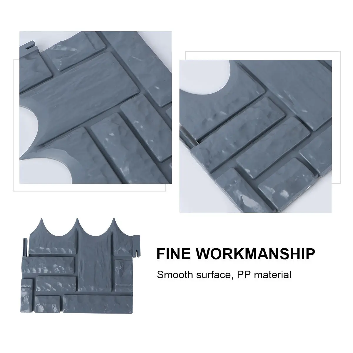 

10 шт. пластиковых бордюров для газона, имитирующих булыжник, без копания, для садовых ограждений, клумб, дорожек, ландшафтного дизайна своими руками