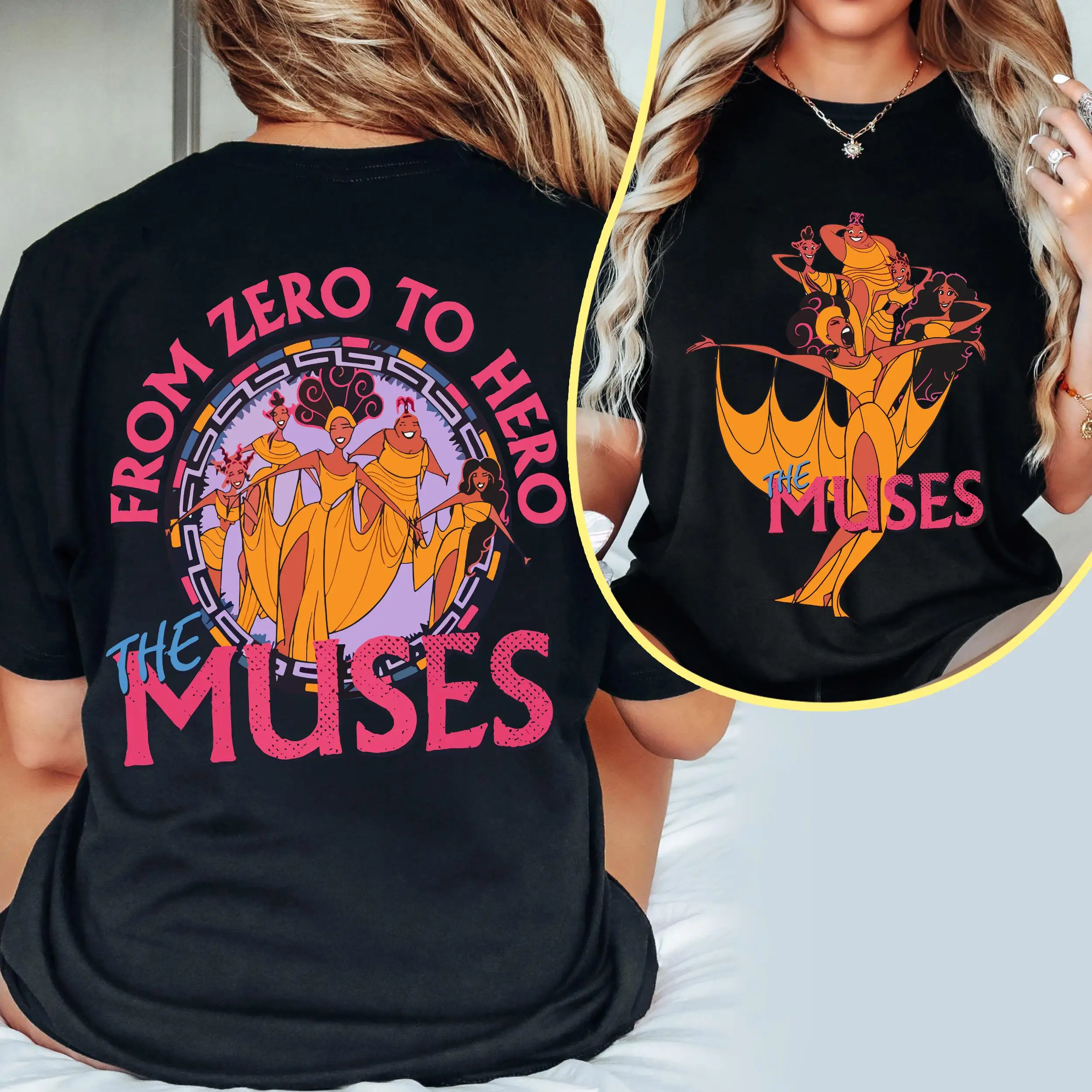 Camiseta Retro de dibujos animados de Anime para mujer, camiseta de verano de Hercules The Muses 97, camiseta de Color cómoda de la gira mundial, Jersey deportivo de algodón de gran tamaño para calle