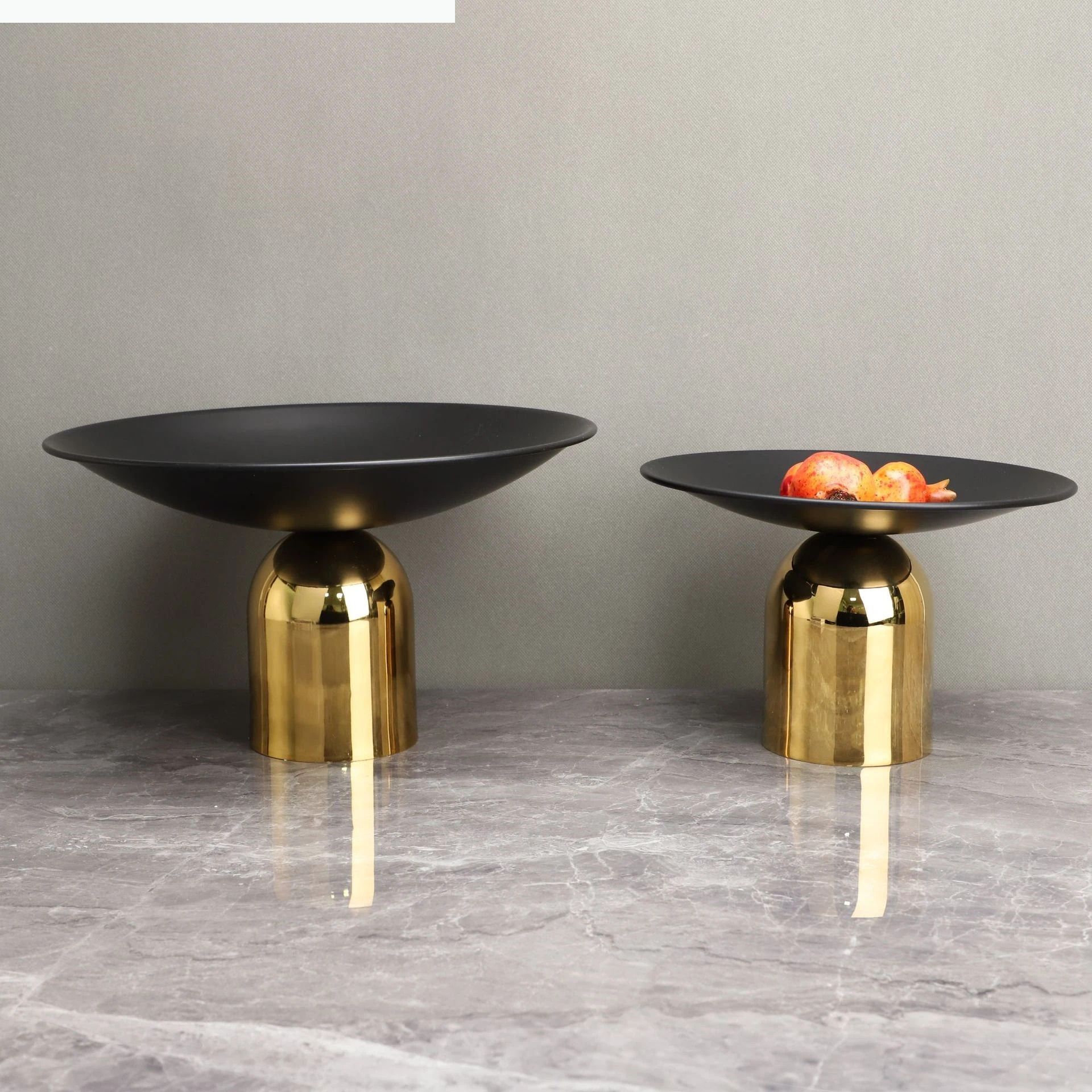 

Tray Desktop Storage Container Metal Mushroom Fruit Plate Tabletop Decorative Figurines Home Decoration Accessories