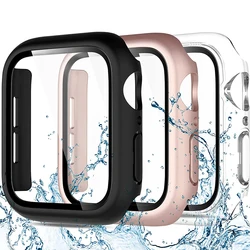 Verre + couvercle pour boîtier de montre Apple 45mm 41mm 44mm 40mm 42mm 46mm, protecteur d'écran pour iWatch série 10 9 8 7 6 SE 5 4, accessoire