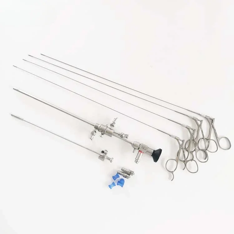 

The Medical Hysteroscopy Set Equipment: Comprising Operating Hysteroscope Sheath and Essential Gynecology Instruments