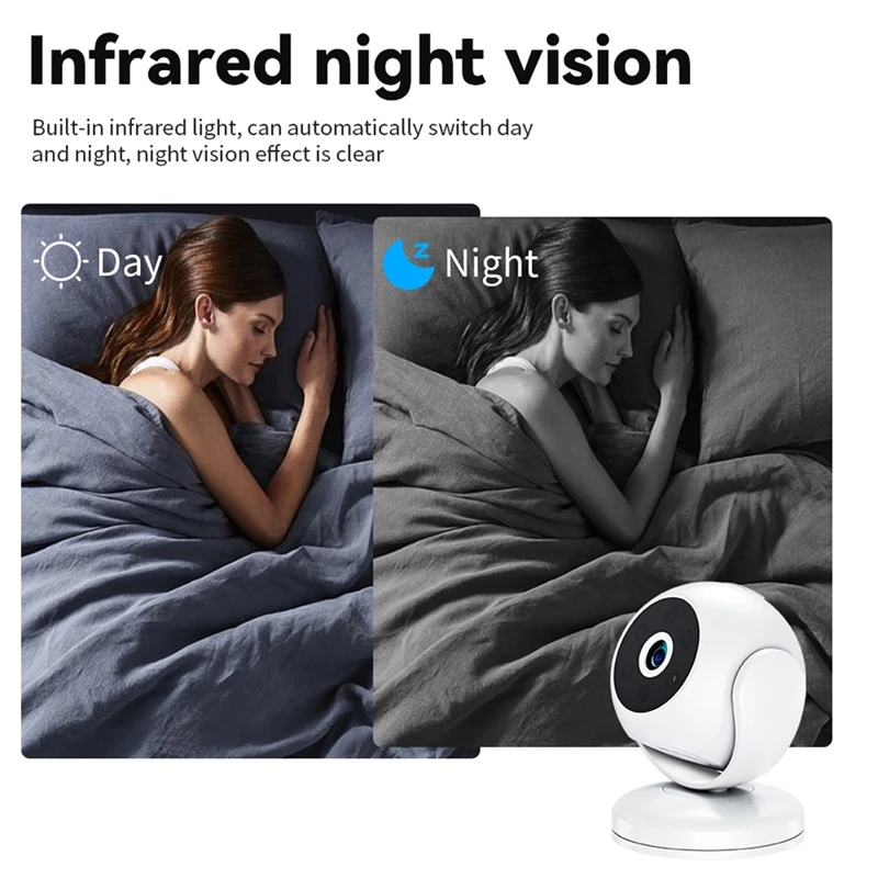 3X Digital Zoom AI Human Detect Camera Night Vision Baby Security Surveillance Wireless IP Indoor Camera