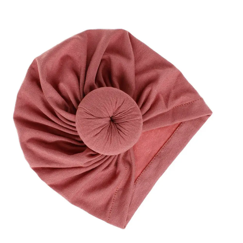 

Детская вязаная хлопковая шапка-бини в форме пончика, черная, эластичная, мягкая, дышащая, для младенцев и малышей, теплая, милая