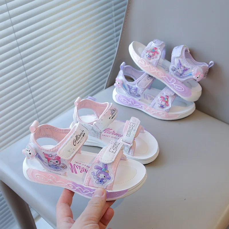 

Kids Fashion Princess Shoes Soft Sole Big Kids Girls Breathable Anti-Slip Cute Casual Hook & Loop Children's Footwear Collection