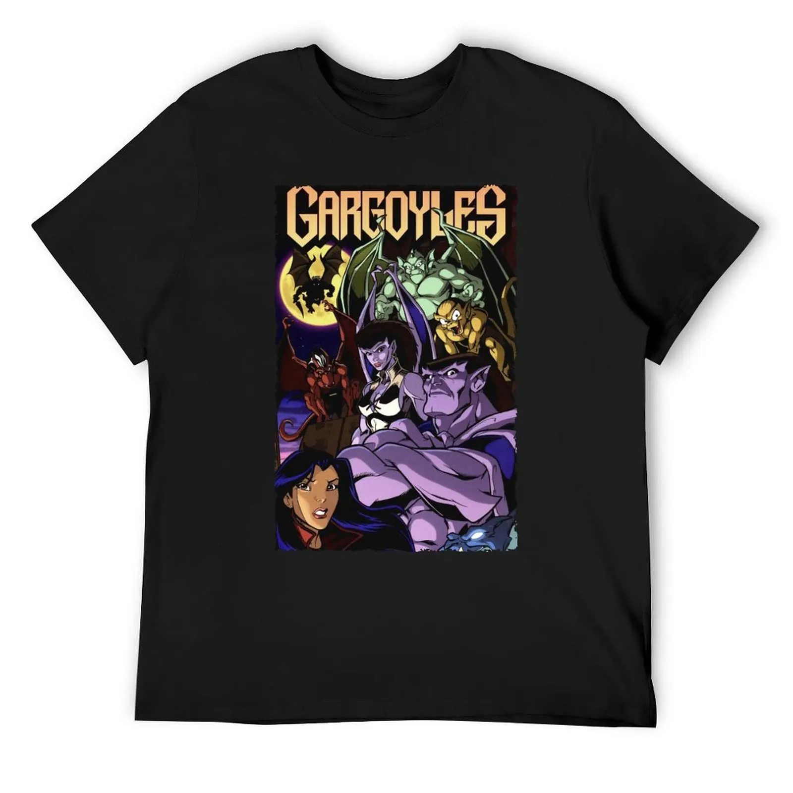 

Футболка GARGOYLES-GOLIATH, заготовки для уличной одежды, топы, мужские футболки с рисунком, забавные