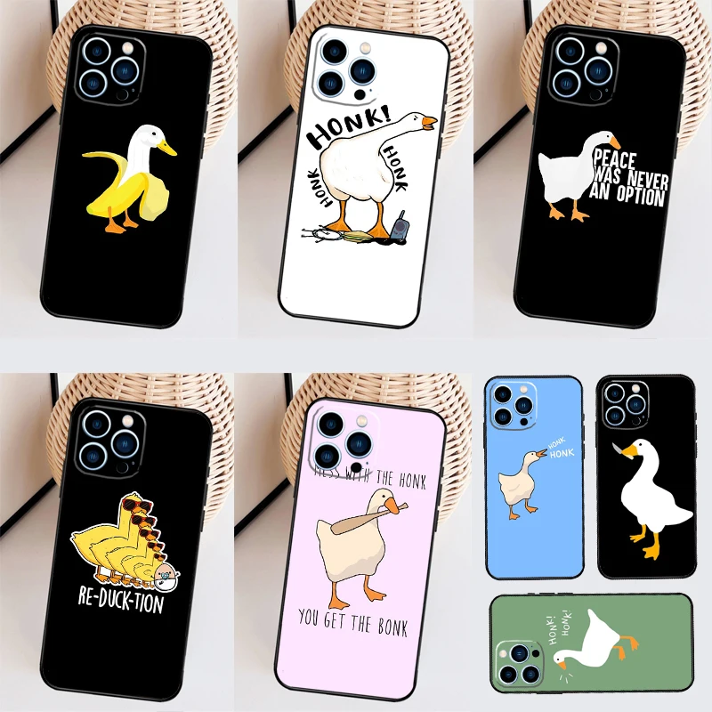 Funny Cartoon Duck Case For Samsung Galaxy M20 M51 M31 M21 M35 M15 M16 M36 M56 M33 M53 M32 M22 M55 M14 M34 M54