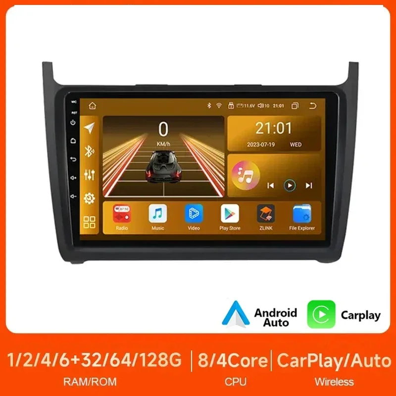 

Android 14.0 Car Radio For Volkswagen VW polo 5 sedan 2008 2009 - 2020 Multimedia Player 2 Din Carplay Stereo GPS DVD Head Unit