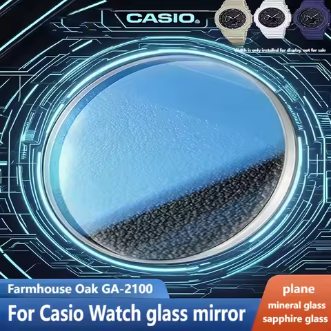 Sapphire glass For Casio GA2100 GAB2100 GM2100 GA-B2100 Watch Mineral Flat glass Crystal mask lens Men repair parts accessories